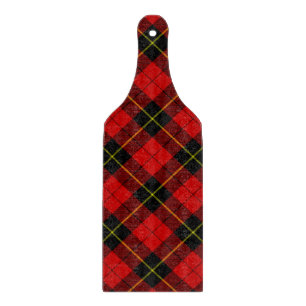 Wallace tartan red black plaid cutting board