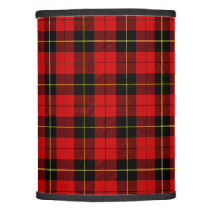 Wallace tartan red black plaid lamp shade