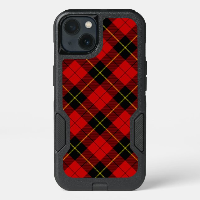 Wallace tartan red black plaid otterbox iPhone case (Back)