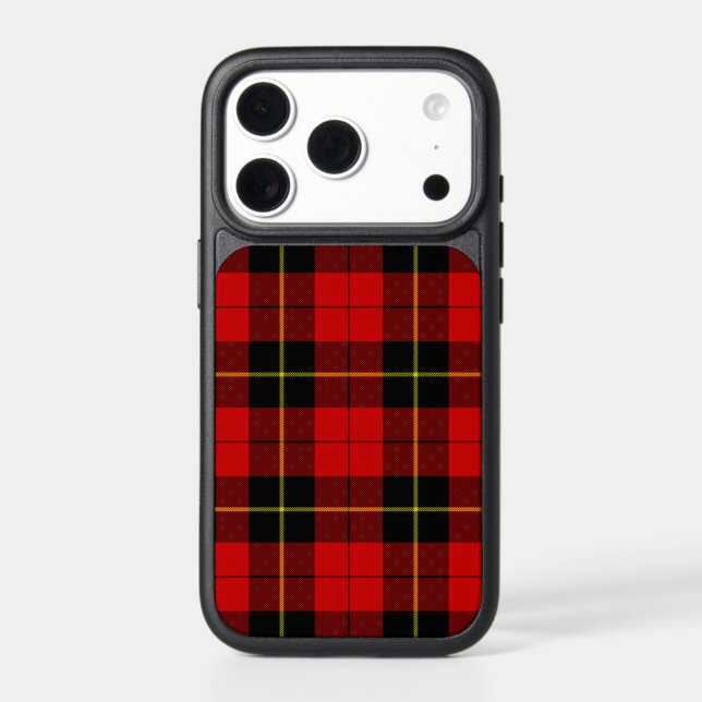 Wallace tartan red black plaid otterbox iPhone case (Back)