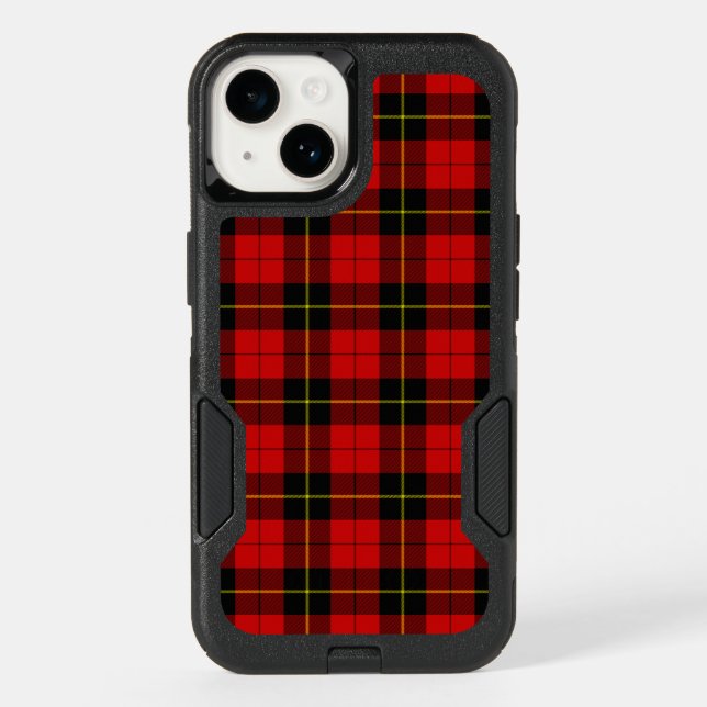 Wallace tartan red black plaid otterbox iPhone case (Back)