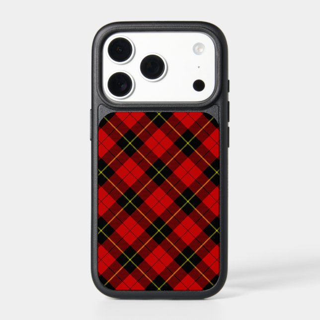 Wallace tartan red black plaid otterbox iPhone case (Back)