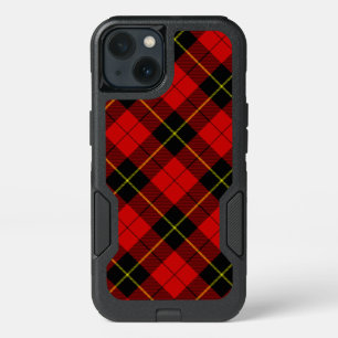 Wallace tartan red black plaid iPhone 13 case