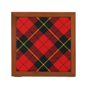 Wallace tartan red black plaid Pencil/Pen holder