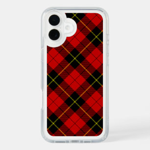 Wallace tartan red black plaid iPhone 16 plus case