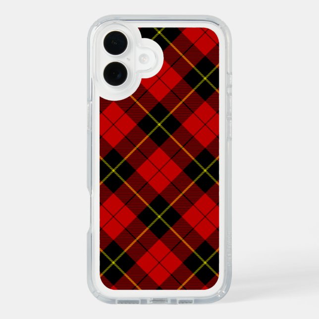 Wallace tartan red black plaid speck iPhone case (Front)