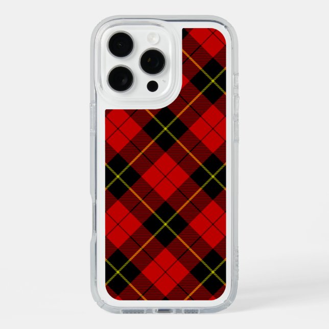 Wallace tartan red black plaid speck iPhone case (Front)