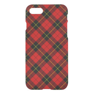 Wallace tartan red black plaid iPhone SE/8/7 case
