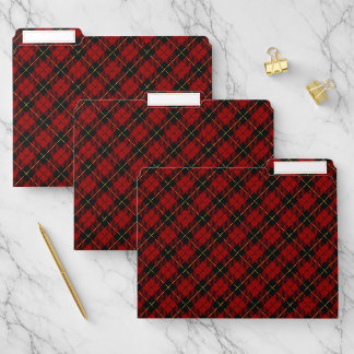 Wallace Tartan Scottish Clan Plaid File Folder