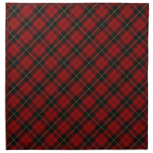 Wallace Tartan Scottish Clan Plaid Pattern Cloth Napkin