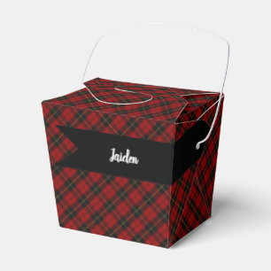 Wallace Tartan Scottish Clan Plaid Pattern Favor Boxes