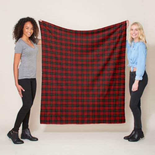 Wallace Tartan Scottish Clan Plaid Pattern Fleece Blanket