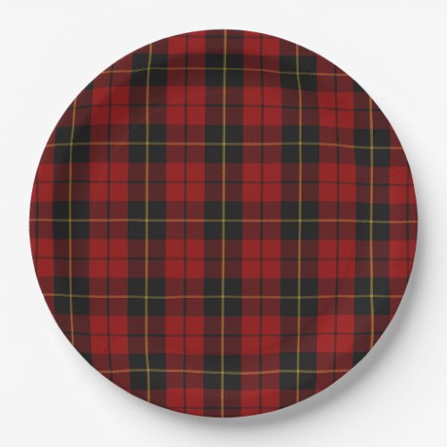 Wallace Tartan Scottish Clan Plaid Pattern Paper Plates