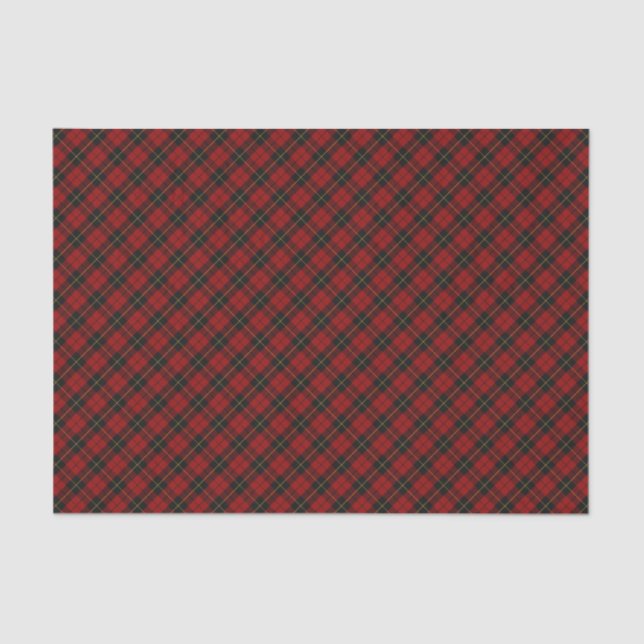 Wallace Tartan Scottish Clan Plaid Pattern Tissue Paper (Front)