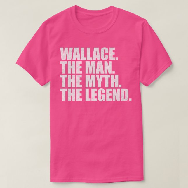 WallaceWallace Name Wallace given name T-Shirt (Design Front)