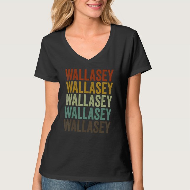 Wallasey City Retro T-Shirt (Front)