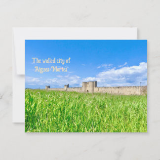 Walled City Of Aigues-Mortes in Provence, France Postcard