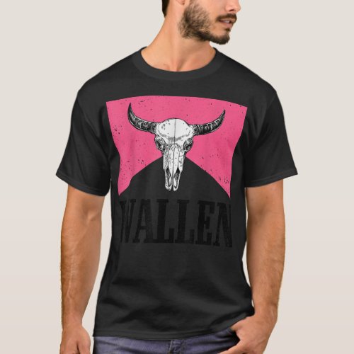 Wallen Western Cow Skull  Merch Cute Outfit  T_Shirt