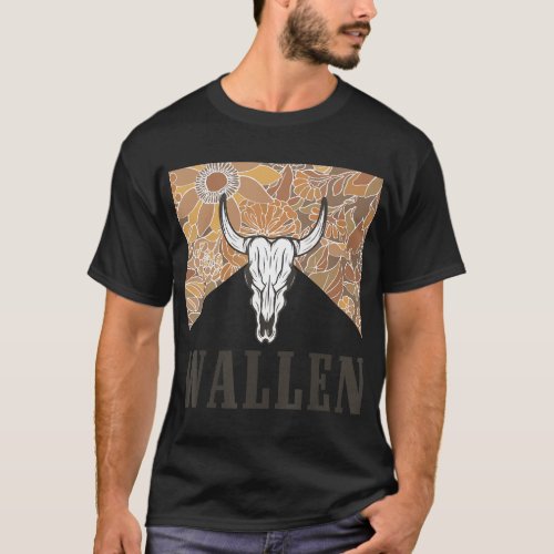 Wallen Western Cow Skull Shirt Merch Cute Outfit T