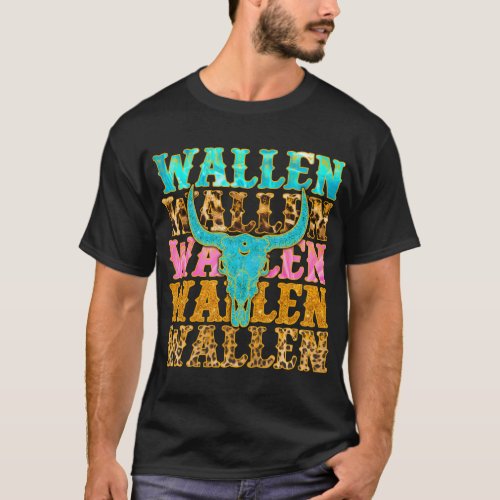 Wallen Western Wallen Bullhead Cowboy Wallen T_Shirt