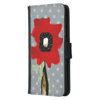 Wallet and Case "Red Poppy"