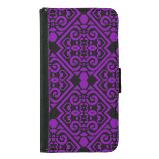 Wallet Case Abstract purple style