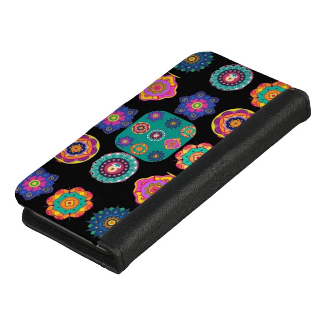 Wallet Case black and colorful authentic design (Top)