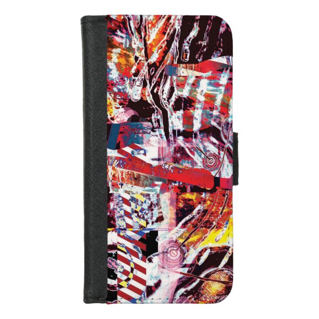 Wallet Case – Fragmented Pulse (Front)