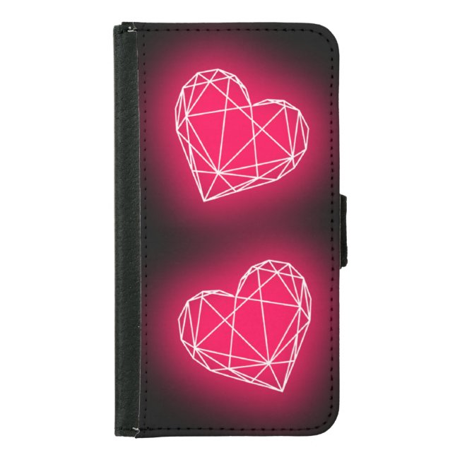 Wallet Case Hearts  (Front)
