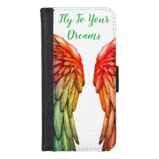 Wallet Case iphone Case Angel Wings Fly