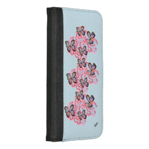 Wallet Case :  Windy Day's For Butterflies 