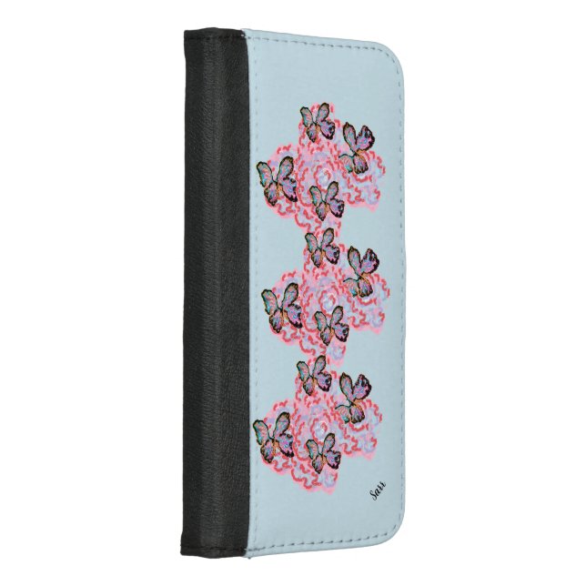 Wallet Case :  Windy Day's For Butterflies  (Right)