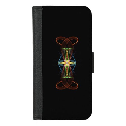 Wallet Case with Abstract Geometric Design
