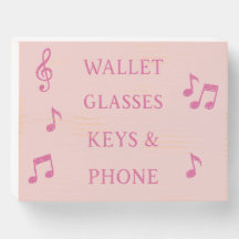 Wallet, Glasses, Keys & Phone reminder sign