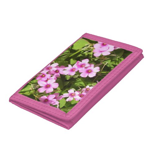 Wallet _ Nylon _ Pink Flowering Shamrock