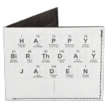 Happy
 Birthday
 Jaden
   Wallet Tyvek® Billfold Wallet
