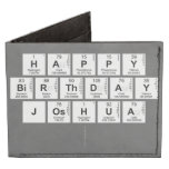 Happy
 Birthday 
 Joshua 
   Wallet Tyvek® Billfold Wallet