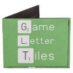 Game
 Letter
 Tiles  Wallet Tyvek® Billfold Wallet