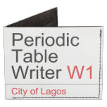 Periodic Table Writer  Wallet Tyvek® Billfold Wallet
