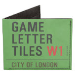 Game Letter Tiles  Wallet Tyvek® Billfold Wallet