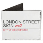 LONDON STREET SIGN  Wallet Tyvek® Billfold Wallet