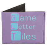 Game
 Letter
 Tiles  Wallet Tyvek® Billfold Wallet