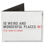 10 Weird and wonderful places  Wallet Tyvek® Billfold Wallet