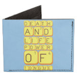 Death
 And
 Life
 power
 Of
 tongue  Wallet Tyvek® Billfold Wallet