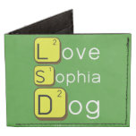 Love
 Sophia
 Dog
   Wallet Tyvek® Billfold Wallet