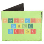 Periodic
 Table
 Writer  Wallet Tyvek® Billfold Wallet