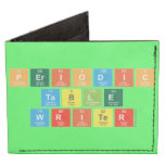 Periodic
 Table
 Writer  Wallet Tyvek® Billfold Wallet
