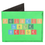 Periodic
 Table
 Writer  Wallet Tyvek® Billfold Wallet