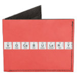 Vocabulary  Wallet Tyvek® Billfold Wallet