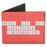 way to go
 Peyton
 impressive  Wallet Tyvek® Billfold Wallet